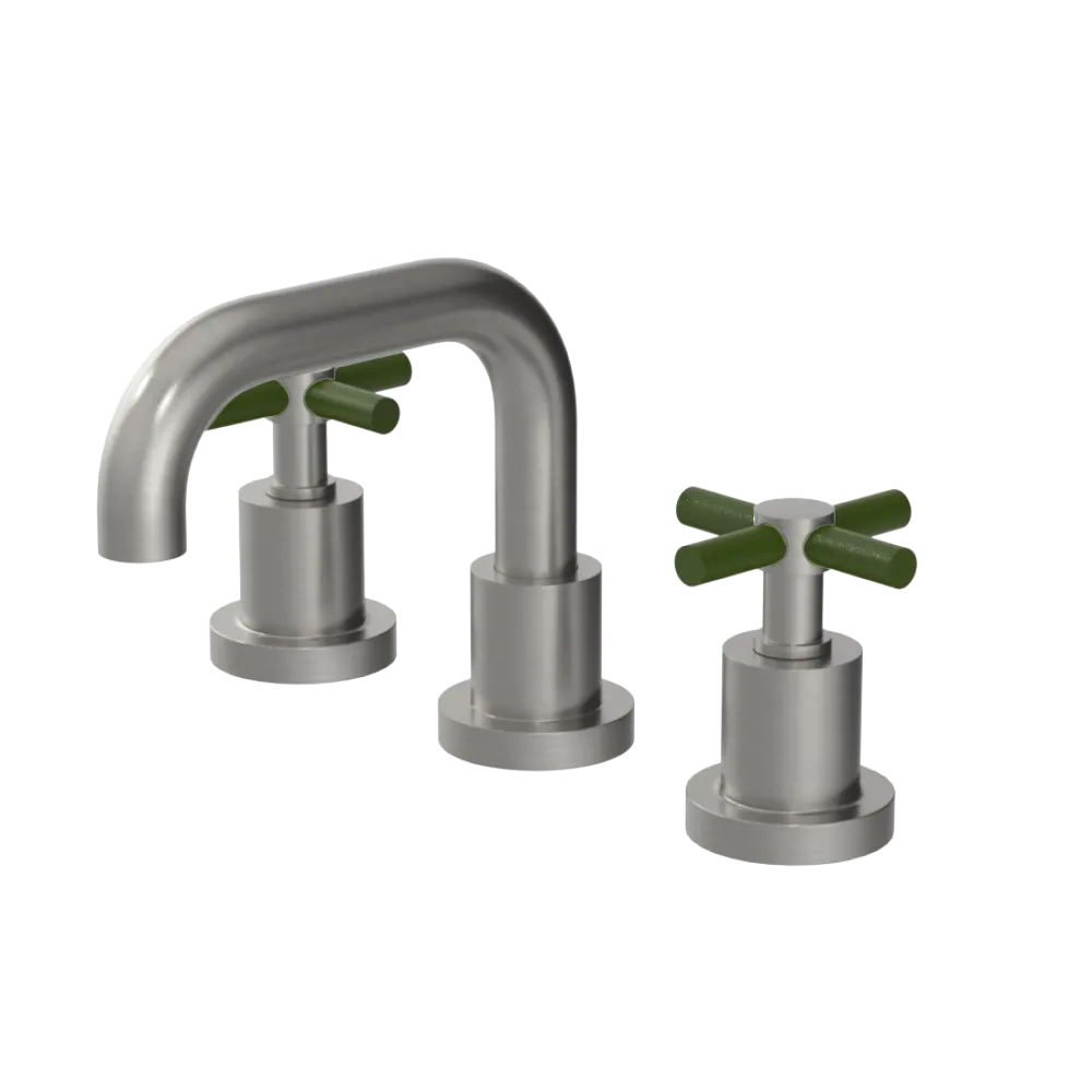 Rubinet Widespread Lav. Set. (less drain) Satin Nickel