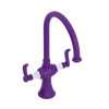 Rubinet Two Handle Single Hole Kitchen Set Purple Haze