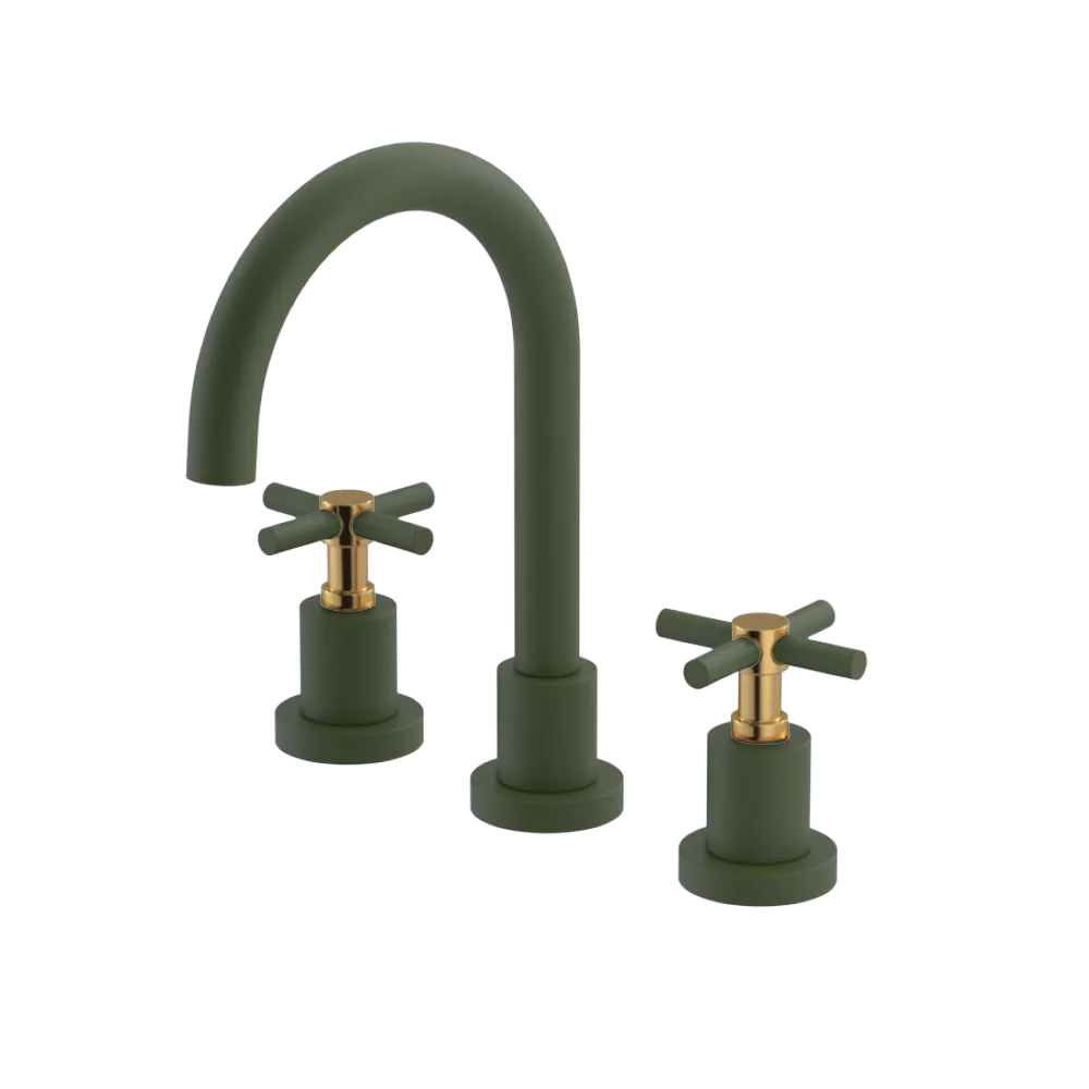 Rubinet Widespread Lav. Set. (less drain) Green Envy
