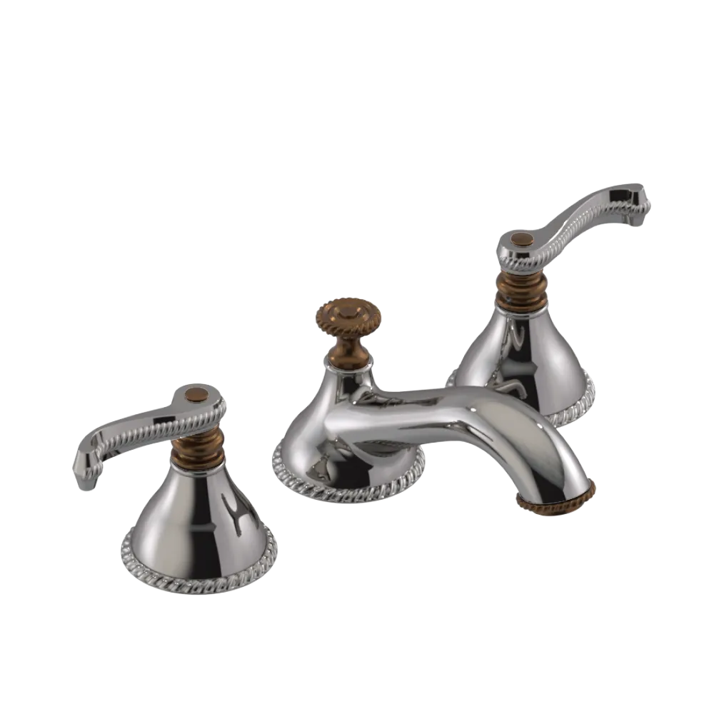Rubinet Widespread Lav. Set. (less drain) Polished Nickel