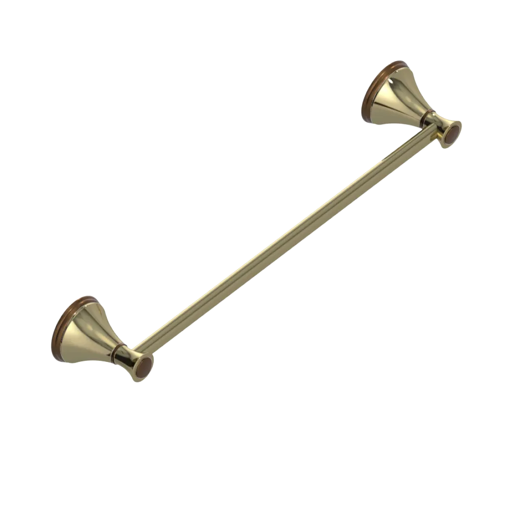 Rubinet Towel Bar 24" Natural Brass