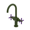 Rubinet Single Hole Dual Handle Lav. Set with LaSalle Spout (less drain) Green Envy