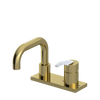 Rubinet 4" Centre Single Control Lav. Set. with Genesis spout (less drain) Natural Brass