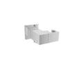 Baril Wall-mounted hand shower holder and supply elbow