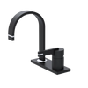 Rubinet 4" Centre Single Control Lav. Set (less drain) Matt Black