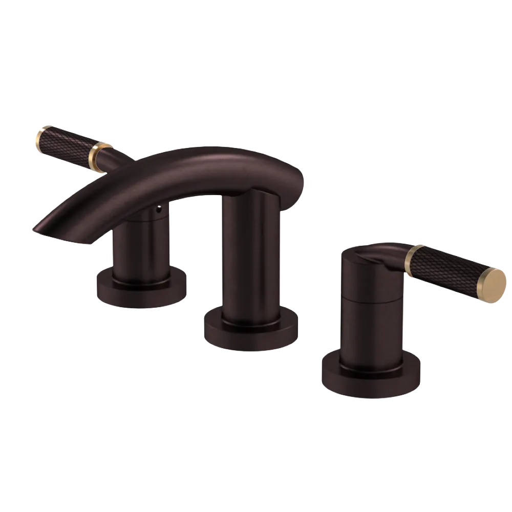 Rubinet Widespread Lav. Set. (less drain) Oil Rubbed Bronze