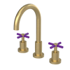 Rubinet Widespread Kitchen Set with LaSalle Spout Satin Brass