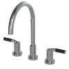 Rubinet Widespread Kitchen Set Satin Nickel