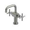 Rubinet Single Hole Dual Handle Lav. Set. (less drain) Satin Nickel