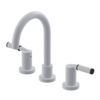 Rubinet Widespread Lav set (less drain) White