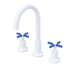 Rubinet Widespread Kitchen Set with LaSalle Spout White