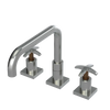 Rubinet Widespread Kitchen Set with Genesis Spout Satin Nickel