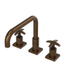 Rubinet Widespread Kitchen Set with Genesis Spout Tuscan Brass