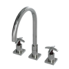 Rubinet Widespread Kitchen Set Satin Nickel