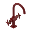 Rubinet Single Hole Dual Handle Lav. Set. (less drain) Maroon