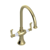 Rubinet Two Handle Single Hole Kitchen Set Gold
