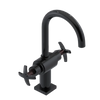 Rubinet Single Hole Dual Handle Lav. Set. (less drain) Black