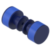 Rubinet Shower Door Knob (set) Midnight Blue