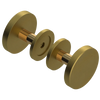Rubinet Shower Door Knob (set) Antique Brass Matt