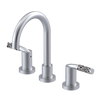 Rubinet Widespread Lav set (less drain) Satin Chrome