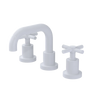 Rubinet Widespread Lav. Set. (less drain) White
