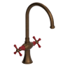 Rubinet Two Handle Single Hole Kitchen Set Tuscan Brass