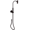 Rubinet Hand Held Shower Bidet with Extended Reach & Dual Function Spray Including Wall Bracket with Supply & Hose (Round) Oil Rubbed Bronze