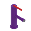 Rubinet Single Control Bidet Fitting (less drain) Purple Haze