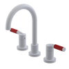 Rubinet Widespread Lav. Set. (less drain) White