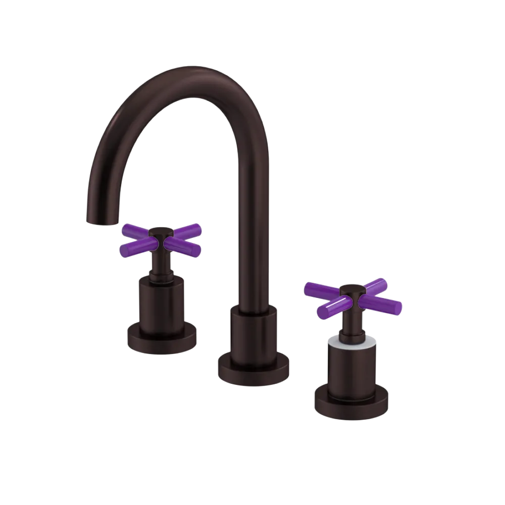 Rubinet Widespread Lav. Set. (less drain) Oil Rubbed Bronze