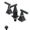 Rubinet Bidet Fitting with Spray, Diverter, and Vacum Breaker (Less Drain) Black