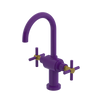 Rubinet Single Hole Dual Handle Lav. Set with LaSalle Spout (less drain) Purple Haze