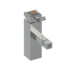 Rubinet Single Control Bidet Fitting (less drain) Satin Nickel