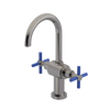 Rubinet Single Hole Dual Handle Lav. Set with LaSalle Spout (less drain) Polished Nickel
