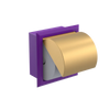 Rubinet RECESSED TOILET PAPER HOLDER Purple Haze