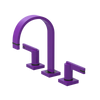 Rubinet Widespread Lav. Set. (less drain) Purple Haze