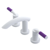 Rubinet Widespread Lav. Set. (less drain) Matt White