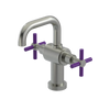 Rubinet Single Hole Dual Handle Lav. Set. (less drain) Satin Nickel