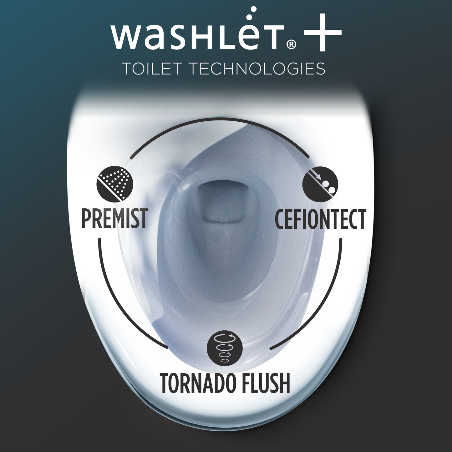 Toto Drake Washlet+ C2 Two-Piece Toilet 1.28 gpf - Elongated Regular Height