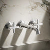 Occasion® Wall-mount bathroom sink faucet Cross handle trim, 1.2 gpm