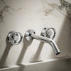 Components® Wall-mount bathroom sink faucet Industrial handle trim