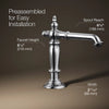 Artifacts® Bathroom sink faucet spout with Column design, 1.2 gpm