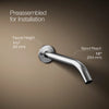 Components® Wall-mount bathroom sink faucet spout with Tube design, 1.2 gpm