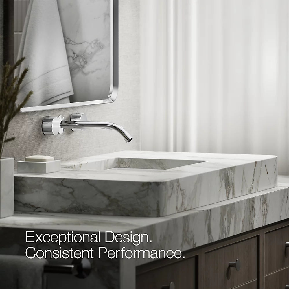 Components® Wall-mount bathroom sink faucet Oyl handle trim