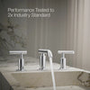 Purist® Widespread bathroom sink faucet with Lever handles, 1.2 gpm