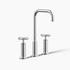 Purist® Widespread bathroom sink faucet with Cross handles, 1.2 gpm