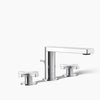 Composed® Widespread bathroom sink faucet with Cross handles, 1.2 gpm