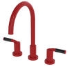 Rubinet Widespread Kitchen Set Red