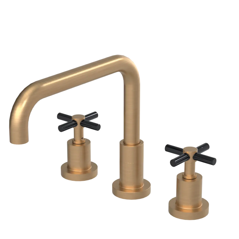Rubinet Widespread Kitchen Set Satin Gold