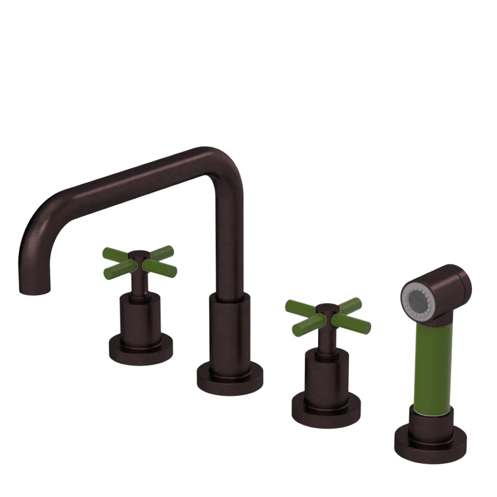 Rubinet Widespread Kitchen Set with Hand Spray Oil Rubbed Bronze